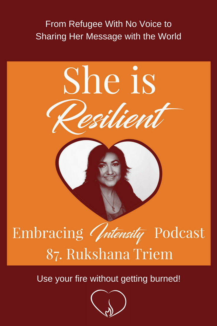 From Refugee With No Voice to Sharing Her Message with the World ~ Embracing Intensity Podcast