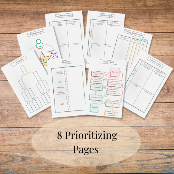 Executive Functioning Planner Bundle Embracing Intensity